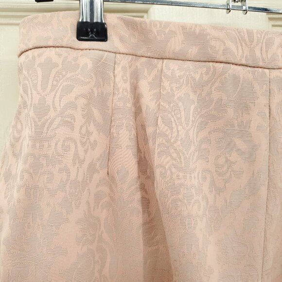 Talbots Damask Print Straight Leg Textured Patterned Dress Pants 8 Peach - Picture 14 of 16